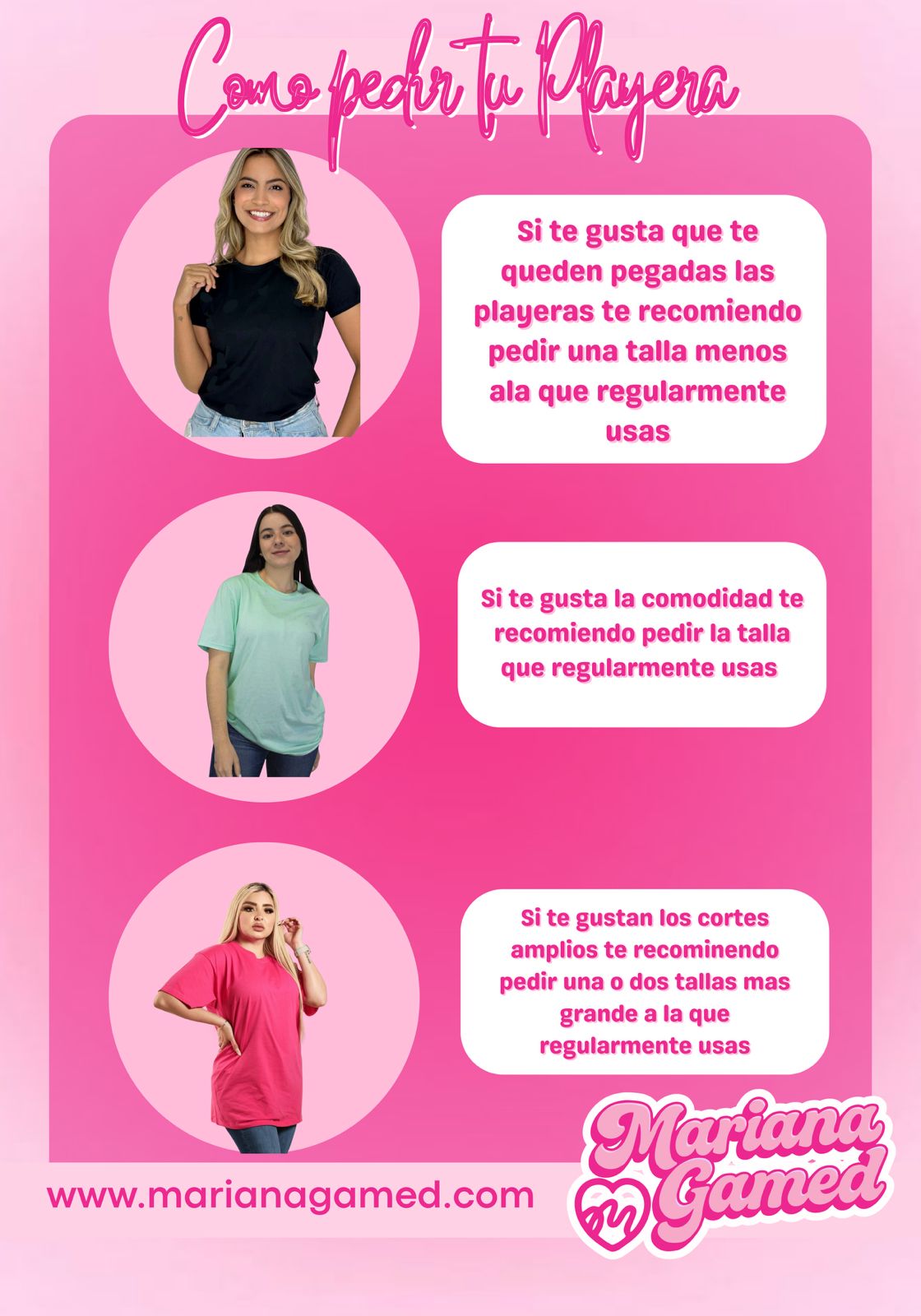 Cómo pedir tu playera